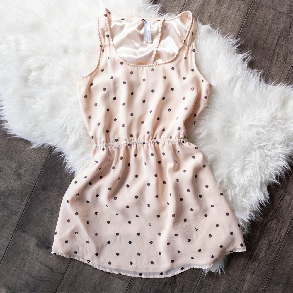 O'Neill | Light Pink Polka Dot Dress | M
